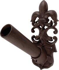 Esschert Design Vlaggenstokhouder - klassiek - gietijzer - 27 cm