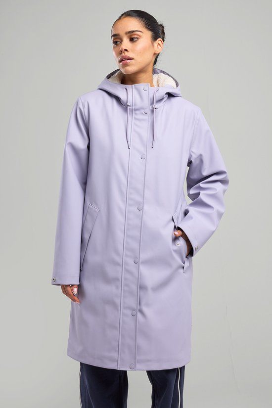 America Today Janah Teddy Dames Regenjas Lilac Maat S