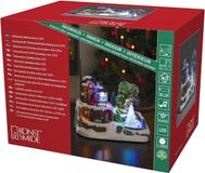Merkloos / Sans marque LED Decoratief Station met Muziek en Timerfunctie voor Kerst