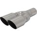MS-Design Embout d'échappement en acier inoxydable universel 2x76mm avec Abe