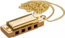 Hohner Little Lady Mondharmonica C Goud verguld met ketting