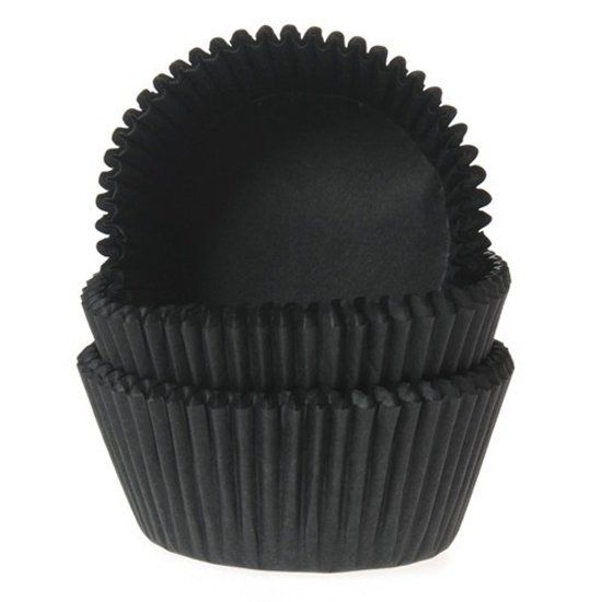 House of Marie Cupcake Vormpjes Zwart - pk/50