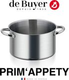 De Buyer Prim'Appety Casserole haute - Ø 24cm - Inox