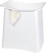 WENKO Wasmand en Badkruk Wing Wit 45x48cm - Wasbox met Deksel - 33 Liter