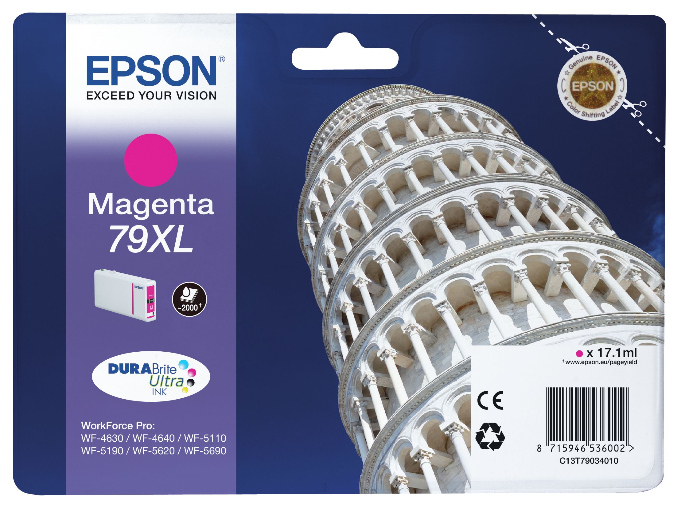 Epson 79XL Magenta Ink Cartridge - High Capacity
