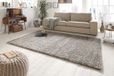Mint rugs Hoogpolig vloerkleed geruit Allure - grijs/roze 80x150 cm