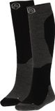Apollo Skisokken Unisex Zwart Design 2-Paar Maat 35/38