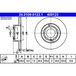 ATE Lot De 2 Disques De Frein 24.0109-0123.1 Audi 1j0 615 601 1j0 615 601 C