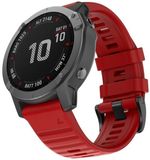 By Qubix Qubix - Siliconen bandje - Rood - 26mm Quickfit - Geschikt voor Garmin Fenix 8 / 8 Pro - 51mm
