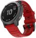 By Qubix Qubix - Siliconen bandje - Rood - 26mm Quickfit - Geschikt voor Garmin Fenix 8 / 8 Pro - 51mm