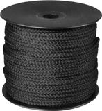 PasschierTerpo De Wild Trading B.V. Gevlochten Koord – 100 meter – 1,5mm - Zwart – Touw - Haspel