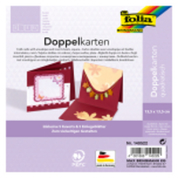 Folia Wenskaarten 13,5 x 13,5 cm Bordeaux (5 stuks)