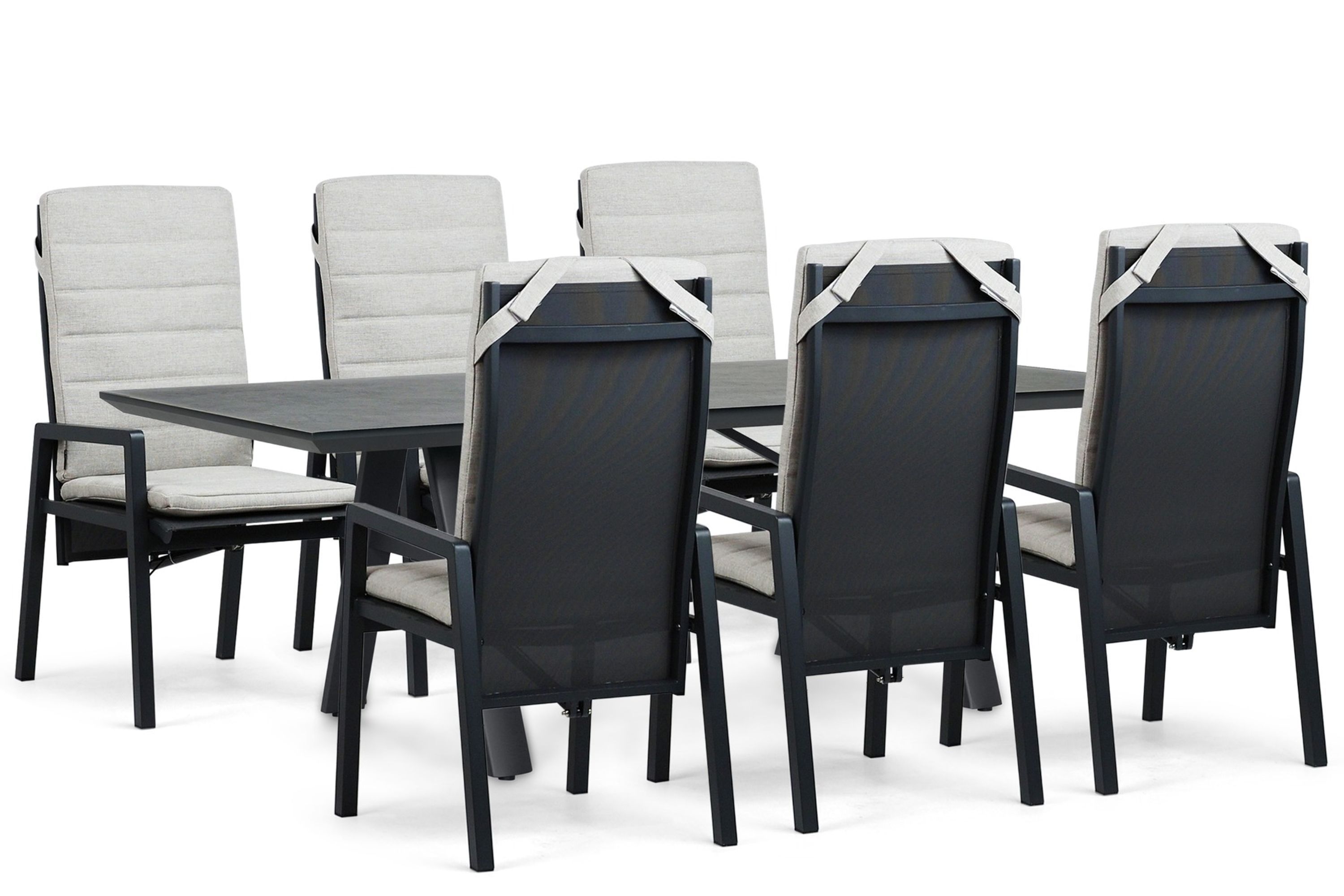 Lifestyle Garden Furniture Lifestyle Vivaro/Monza 230x100 cm dining tuinset 7-delig