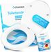 Wan GmbH abattant WC, antibactérien, ovale, Duroplast, blanc, fermeture douce, siège détachable