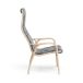 Swedese Fauteuil Lamino hêtre laqué/peau de mouton Scandinavian Grey (gris)