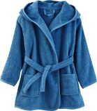 Vertbaudet peignoir – enfant – à capuche – coton – bleu – 140
