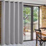 Rideaux argentés translucides - offrent isolation phonique et protection thermique