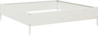 vidaXL Plantenbak verhoogd 100x100x26 cm staal wit