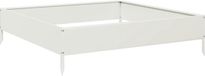 vidaXL Plantenbak verhoogd 100x100x26 cm staal wit
