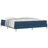 vidaXL Boxspring bed met matras Blauw 180 x 200 cm Stof