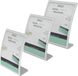 Deflecto Folderhouder - A4 - Tafelmodel - Wit/Transparant