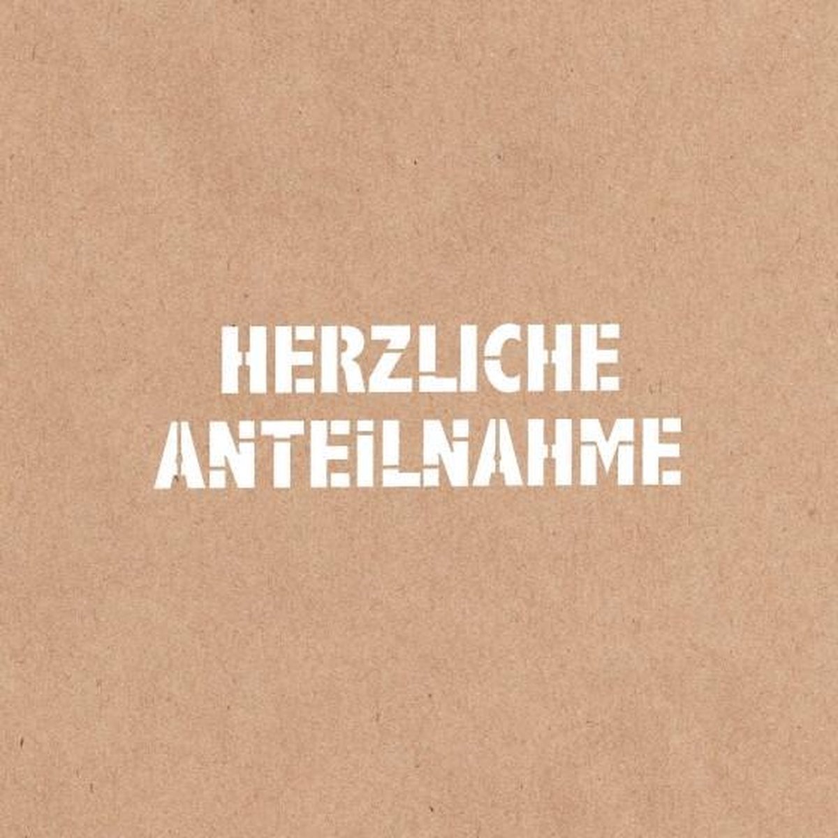 Vaessen Creative Stencil tekst herzliche Anteilnahme