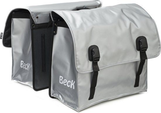 BECK Big Zilver Bisonyl Dubbele Fietstas - 65L - Zilver