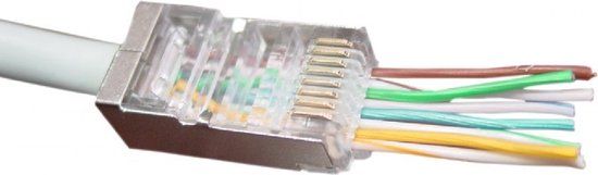 RJ45 Connectoren CAT6 STP - 100 stuks - Merkloos