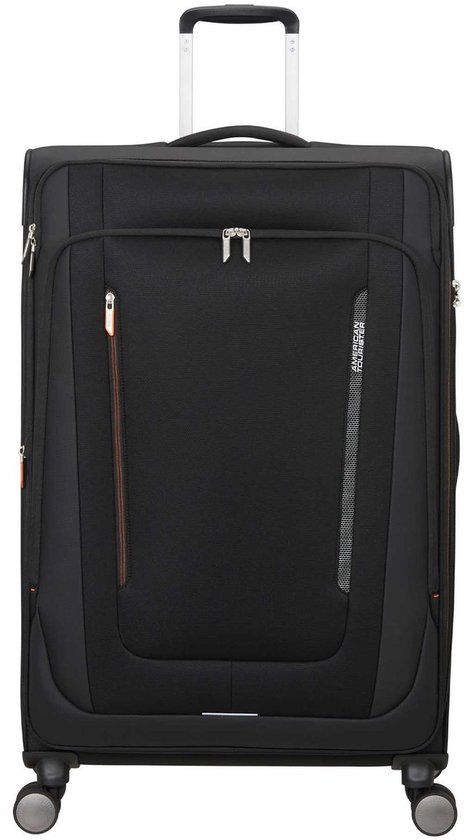 American Tourister Wanderlite Spinner Exp. TSA Shadow Black zwart 80cm