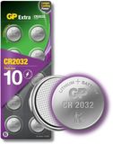 GP Extra Lithium CR2032 batterij - 10 stuks knoopcel batterijen CR2032 3V (Airtag batterij, DL2032)