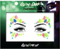 PaintGlow Glow in the dark Face jewels - FESTIVAL - PRIDE - CARNAVAL