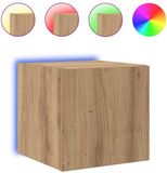 vidaXL TV Wandkast 30,5 x 35 x 30 cm Ambachtelijk Eiken Bewerkt Hout