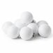 Cosy & Trendy Kerstballen - 6x stuks - wit - glitters - Dia 6 cm - kunststof