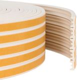 vidaXL Zelfklevende raamdichting Wit 15 x 8 mm 100 m EPDM-schuin