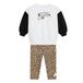 Nike Trainingspak voor meisjes, bloemen, legging, wit, wit/zwart/bruin, 2-3 Jaar