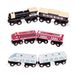 Battat – Klassieke magnetische houten treinen – 6-delige houten spoorwegsset – locomotieven en wagons – vanaf 3 jaar
