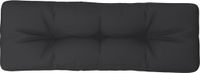 vidaXL Palletkussen 120x40x12 cm stof zwart