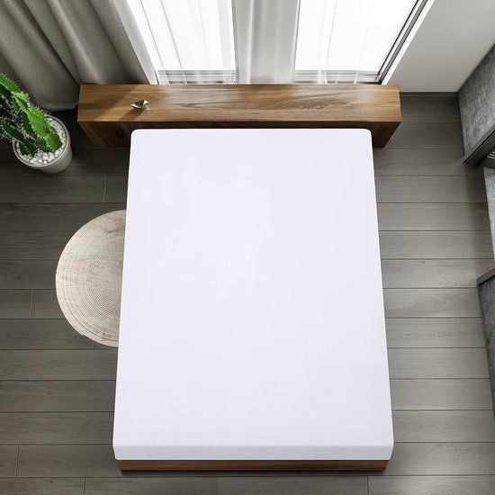 Utopia Bedding Hoeslaken 90x200 cm Wit