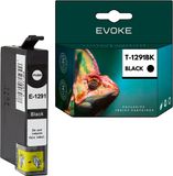 Evoke Zwart Inktcartridge voor Epson T1291, 18 ml, 610 pagina's