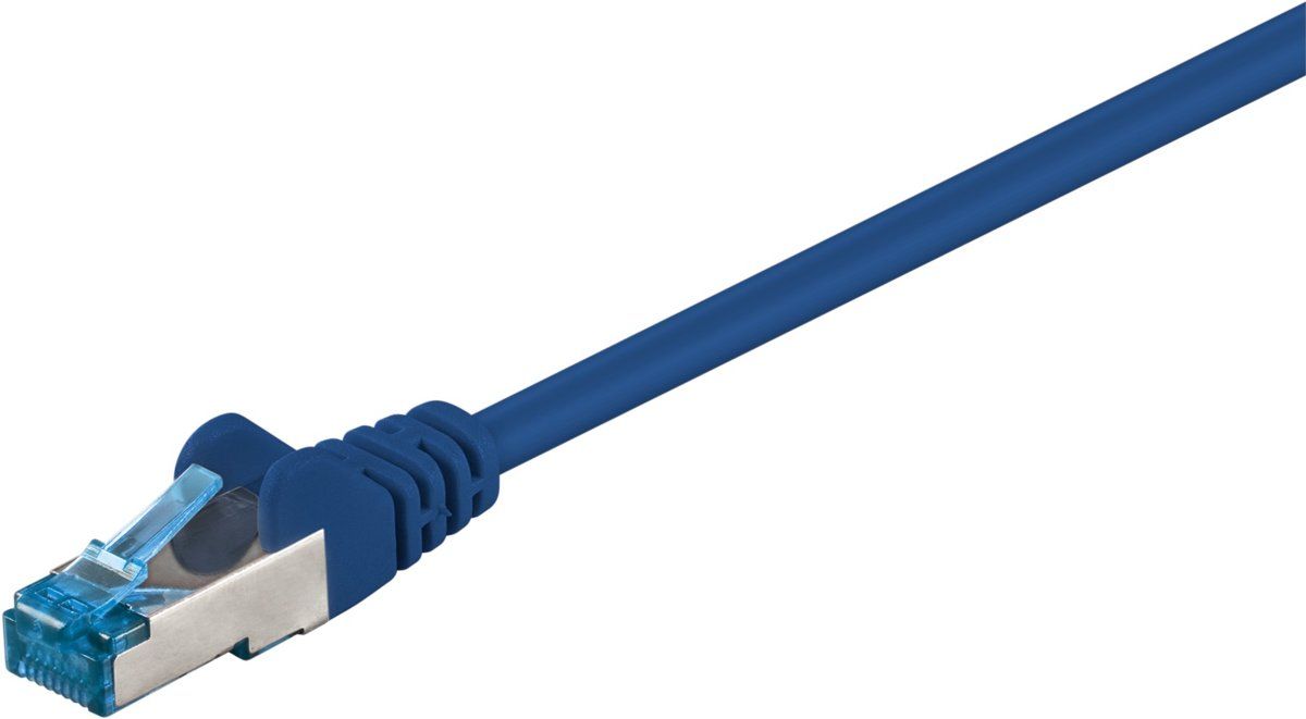Goobay - S/FTP netwerkkabel CAT6a - Blauw - 20 meter