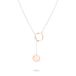 Liebeskind Berlin halsketting LJ-1553-N-45 Bicolor zilver, IP roségoud