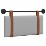 vidaXL Hangend hoofdbord Wolkgrijs Antiek PU