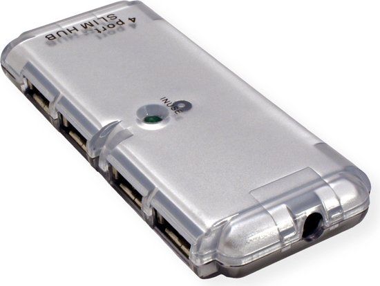Value USB 2.0 Mini Hub, 4 poorts, geen voeding