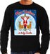 Bellatio Decorations Shoppartners Bv Foute Kersttrui / sweater - Now i believe in holy Santa - zwart voor heren - kerstkleding / kerst outfit S