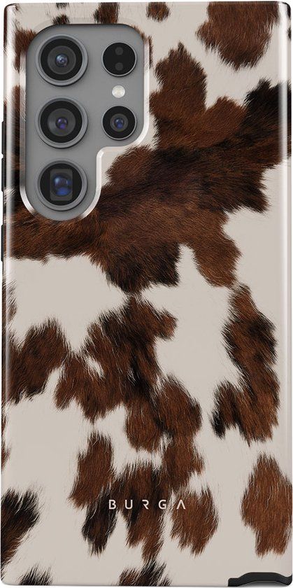 BURGA Telefoonhoesje voor Samsung Galaxy S24 Ultra - Schokbestendige Hardcase Hoesje - Koeienprint - Celestial