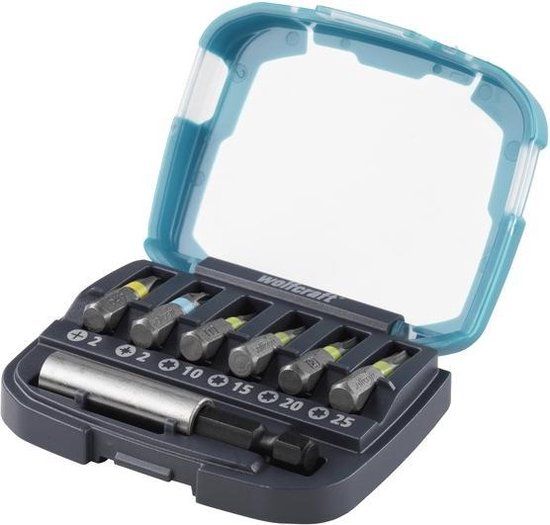 wolfcraft Bit-box kruiskop (PH/PZ) / TORX® (T), 7-dlg.