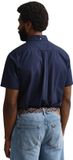 GANT overhemd korte mouw donkerblauw heren 4XL katoen casual