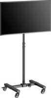 Tv standaard verrijdbaar - hoogte instelbaar - Zwart - 13-42 inch
