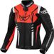 Berik Striper veste de moto pour femme, noir/blanc/rouge, taille 38