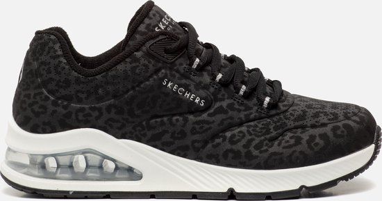 Skechers Uno 2 - In-Kat-Neato - Dames Sneakers - Zwart - Maat 39